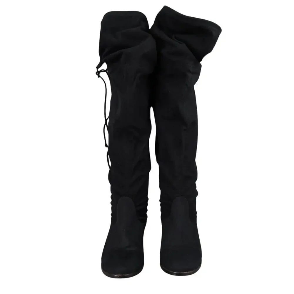 Steve Madden Shoes Womens 6.5 Boots Fashion Over The Knee Thigh High Tie Classic